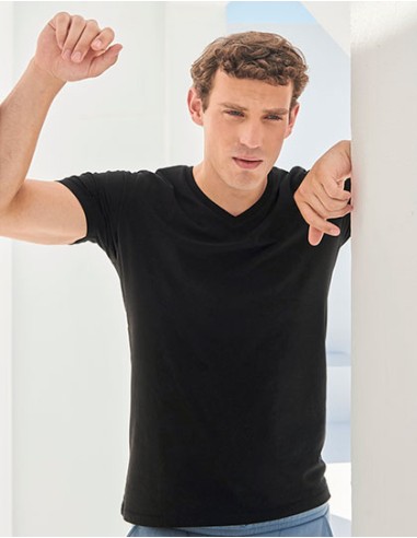 S-SF122-Mens Feel Good Stretch V-Neck T